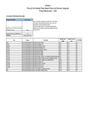 Fillable Online USPS postage rates and mailing costsPitney Bowes Fax Email Print - pdfFiller