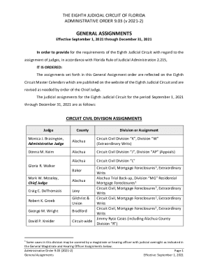 judicial assignments sonoma county