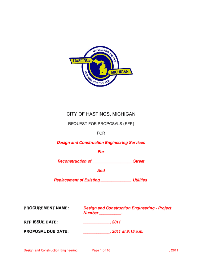 Fillable Online RFP Template (1) Fax Email Print - pdfFiller