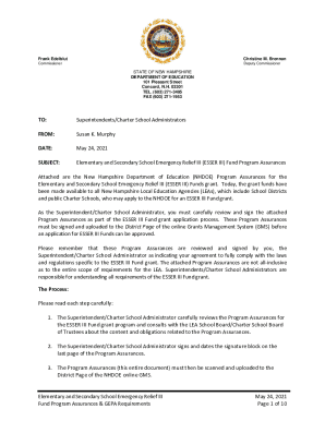 Elementary and Secondary School Emergency Relief III May ...