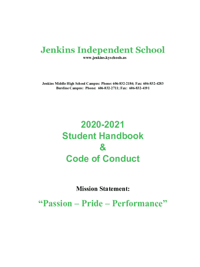 Fillable Online Jenkins Independent School in Jenkins, KY High