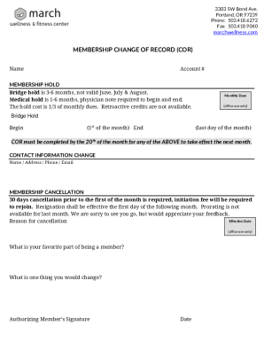 Fillable Online CHANGE/UPGRADE FORM Fax Email Print - pdfFiller