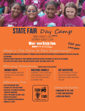 Fillable Online Fair Daily Schedules - The Great New York State Fair Fax Email Print - pdfFiller