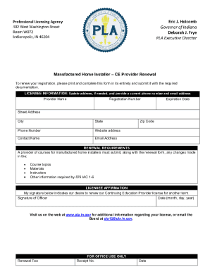 Fillable Online Generic MHI CE and Pre-Course Provider Renew Form Fax ...