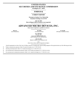 Fillable Online One AMD Place Fax Email Print - pdfFiller