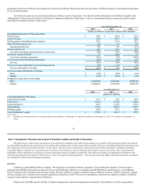 Fillable Online statements in this Form 10-K have been adjusted to ...