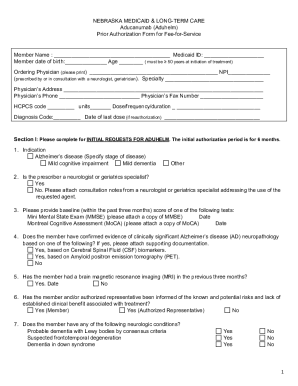 Fillable Online dhhs ne eforms.comprior-authorizationmedicaidNebraska ...