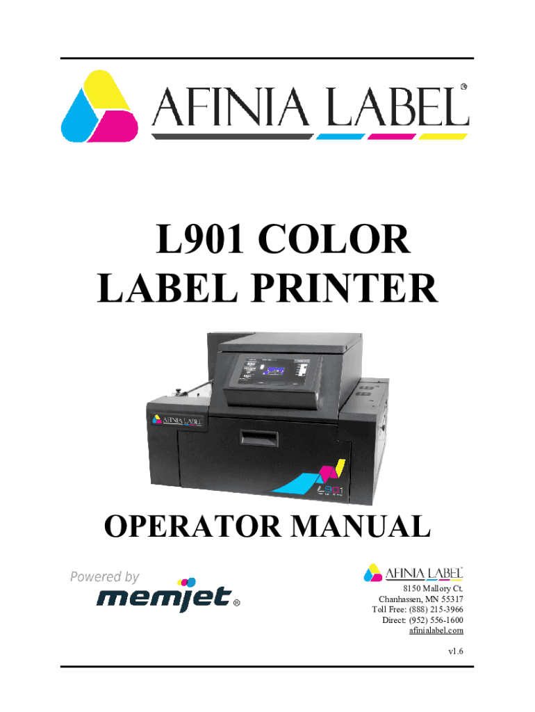 Fillable Online L901 Industrial Color Label PrinterPrinting and