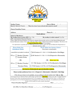 Form preview