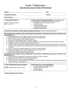 Fillable Online doe virginia 7th Grade Mathematics Worksheets ...