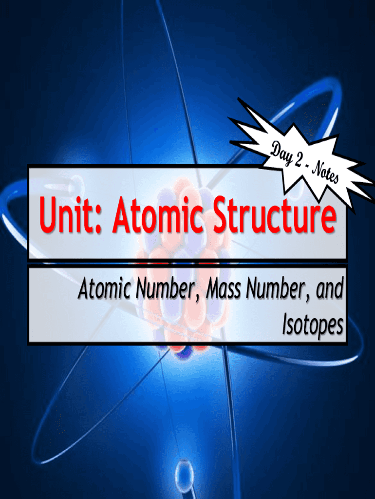 Fillable Online Atomic number, atomic mass, and isotopes Khan Academy