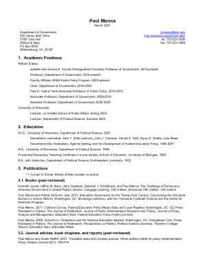 Paul Manna's home page - College of William &amp;amp; Mary