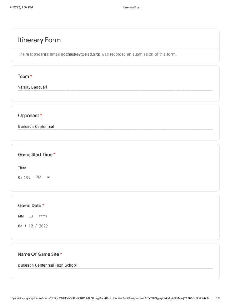 Form preview
