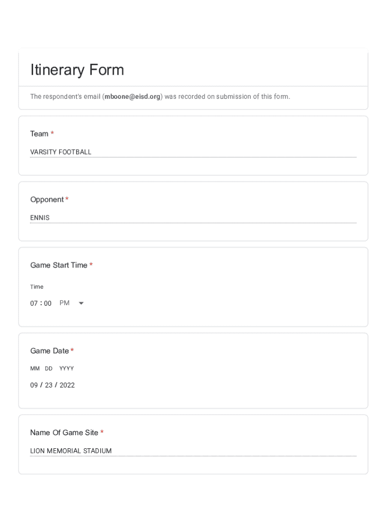 Form preview