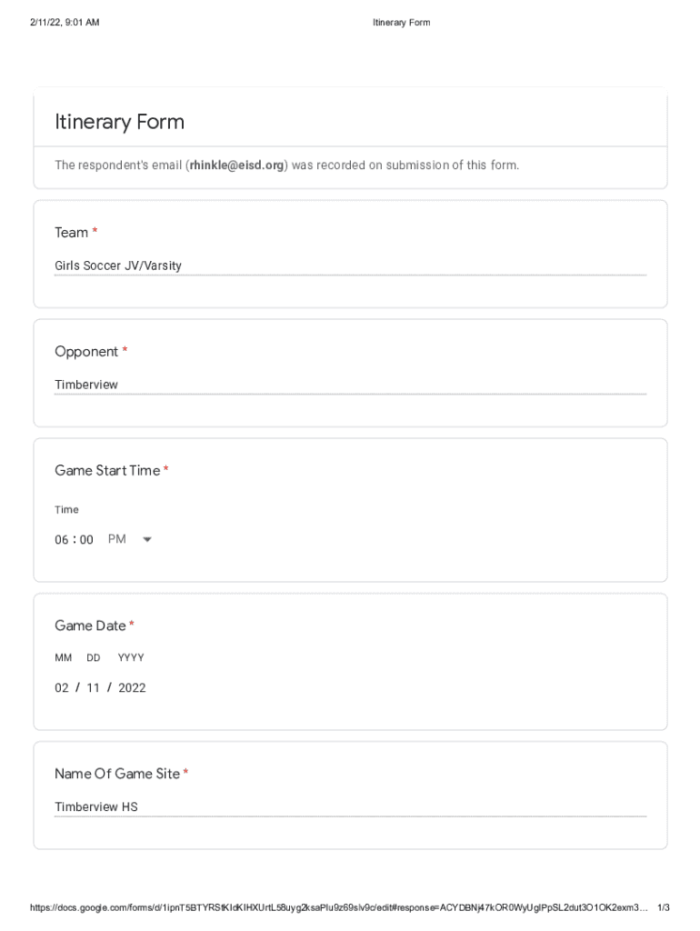 Form preview