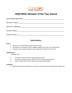 Fillable Online About the NPHCNational Pan-Hellenic Council Fax Email ...
