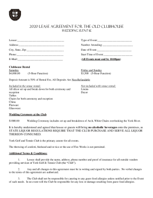 Fillable Online Clubhouse Rental Agreement Sample ClausesLaw Insider Fillable Online Clubhouse Rental Agreement Sample ClausesLaw Insider
