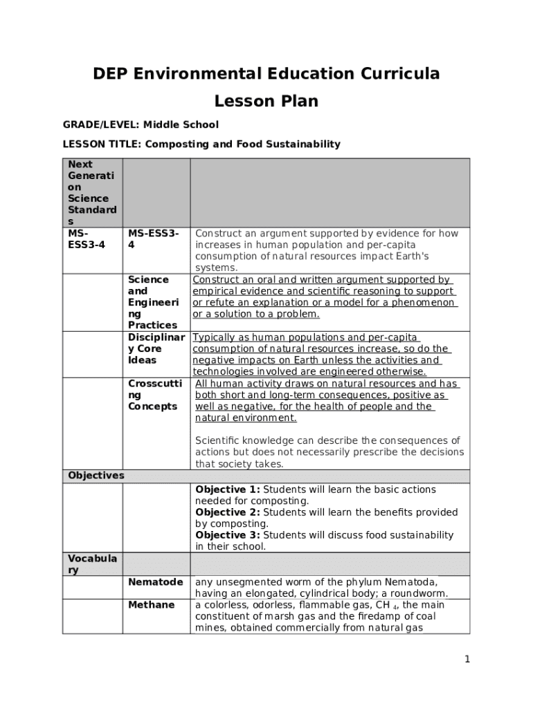 Environmental Education Lesson Plans - NYS Dept. of Environmental