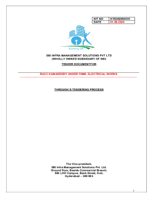 Fillable Online TENDER DOCUMENTFOR Fax Email Print - pdfFiller