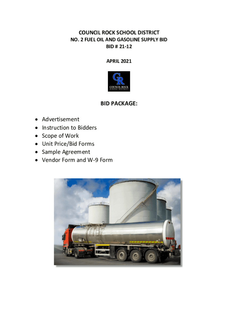 Fillable online advertisement instruction to bidders scope of work unit