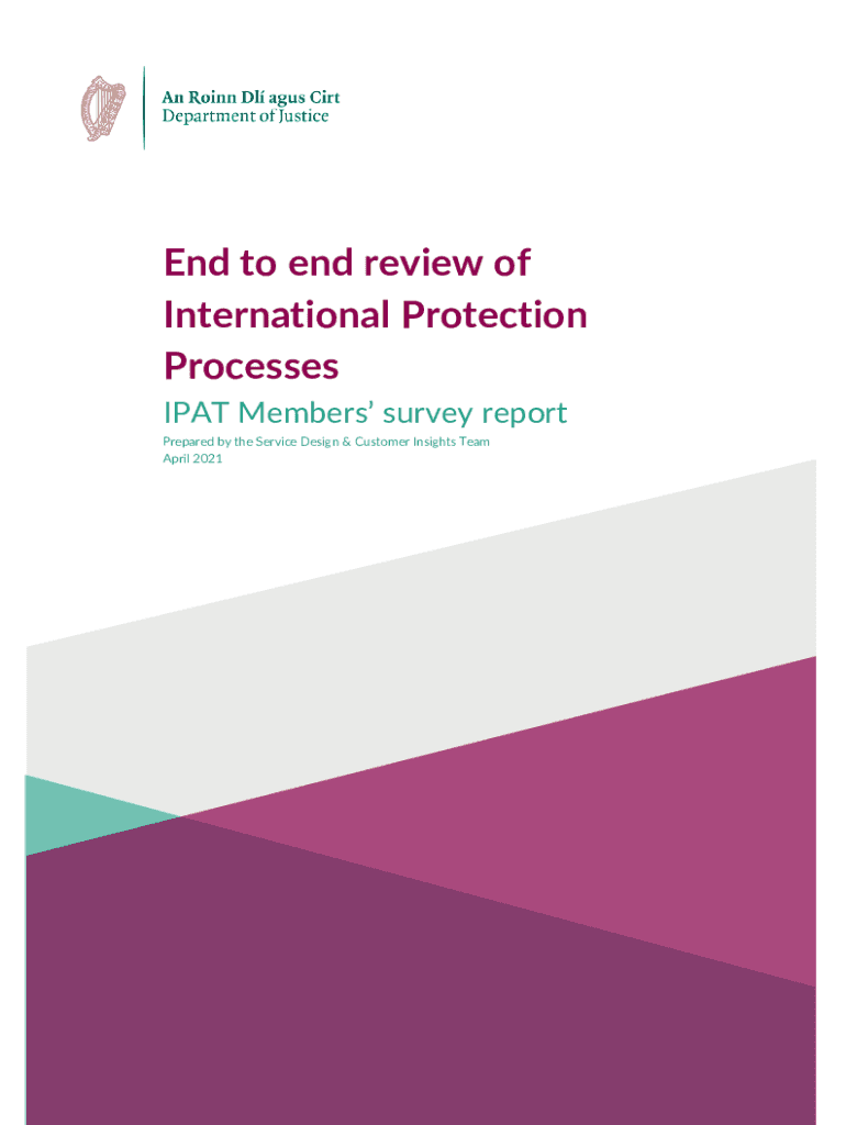 Fillable Online Endtoend review of Irish asylum processes completed