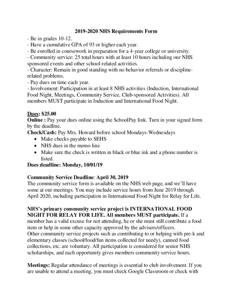 Fillable Online National