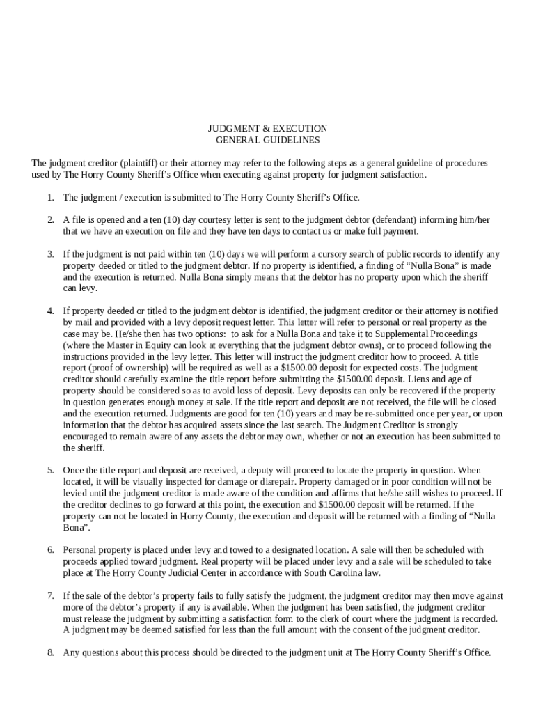 Judgment Creditor's execution on the claims of a Judgment Debtor Doc