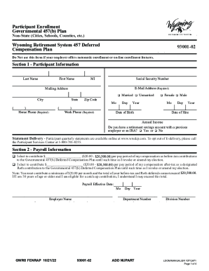 Fillable Online Issue SnapshotSection 457(b) Plan of Governmental and ...