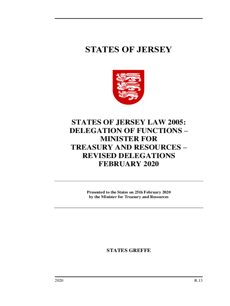 Fillable Online statesassembly gov States of Jersey Law 2005