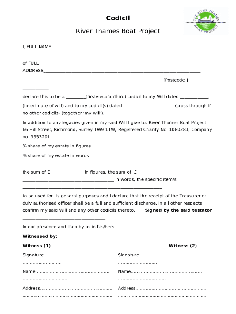 Thames Boat Project Employment Application