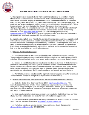 armedforcessports.defense.govPortals19ATHLETE ANTI-DOPING EDUCATION AND DECLARATION FORM