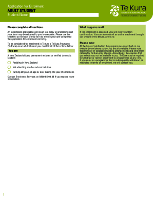 Enrolment forms Te Aho o Te Kura PounamuEnrolment forms Te Aho o Te Kura PounamuEnrolment forms Te Aho o Te Kura PounamuEnrolment forms Te Aho o Te Kura Pounamu