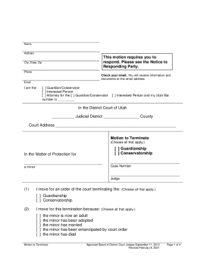 Fillable Online Self Help Resources / Guardianship and Conservatorship