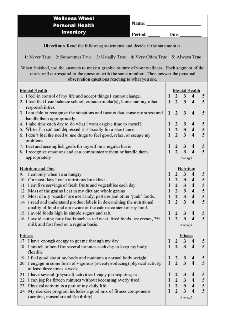 Fillable Online Wheel Health Inventory1.doc Google Docs Fax