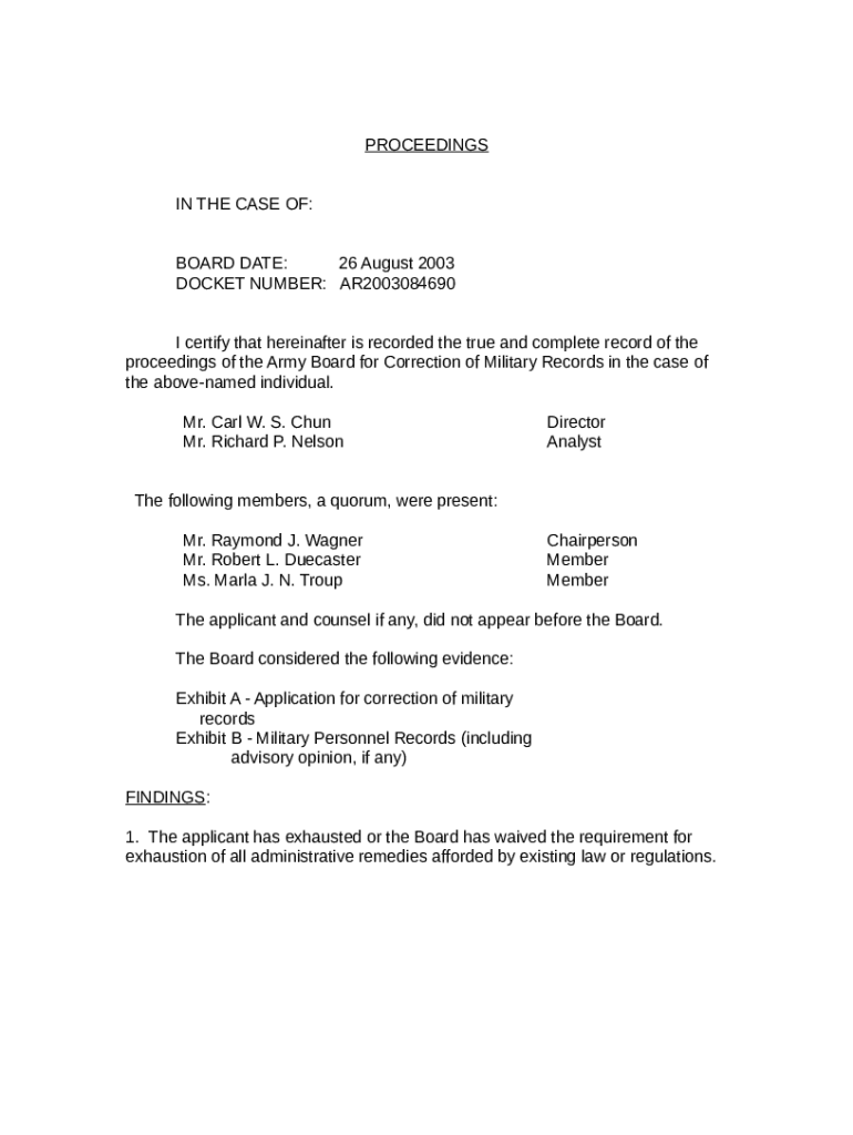 The United States Army Army Review Boards AgencyThe United States Army