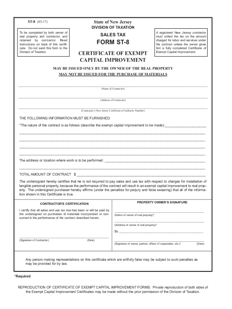 Fillable Online NJ Division of Taxation Notice Gross Tax Fax