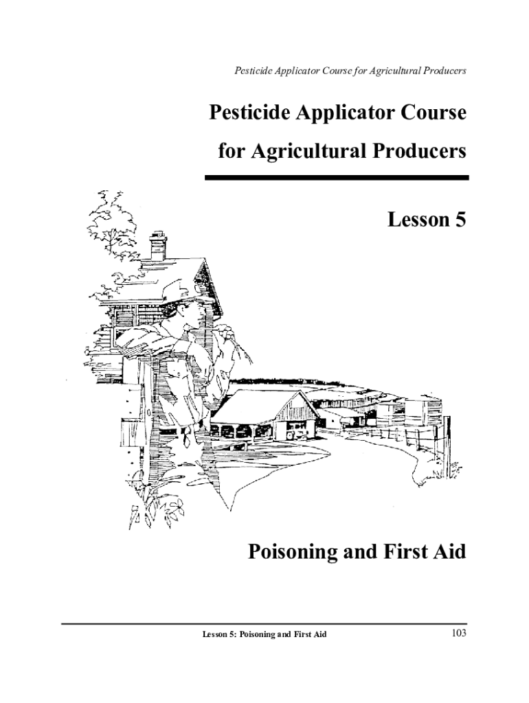 Fillable Online Pesticide Applicator Course Fax Email Print pdfFiller