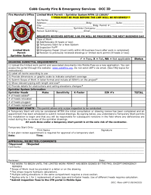 Fillable Online Fire Marshal InspectionsCobb County GeorgiaOUR ...
