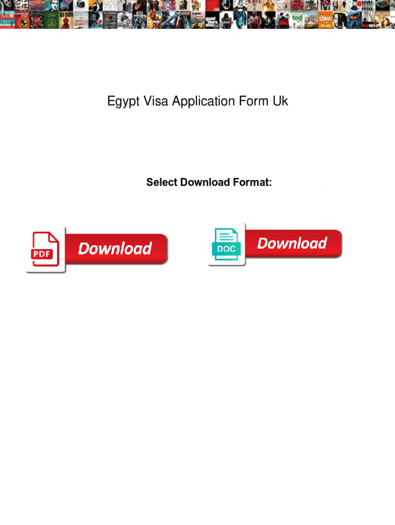 Fillable Online Egypt Visa Application Form Uk Egypt Visa Application Form Uk Uses Fax Email