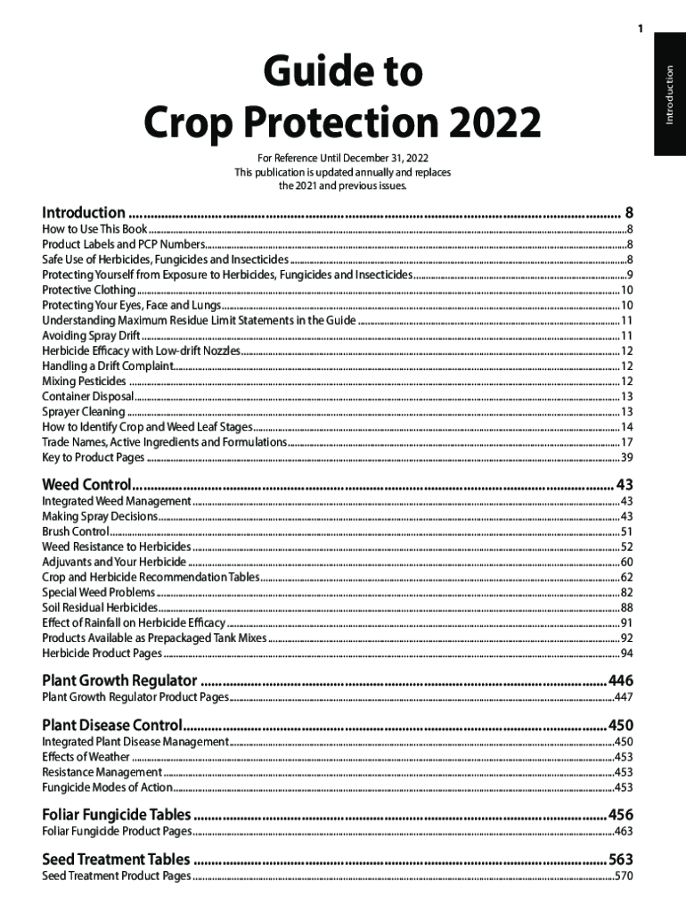 Fillable Online Guide to Crop Protection Government of Saskatchewan