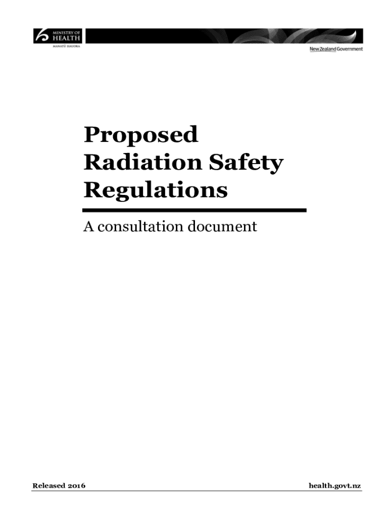 Fillable Online consult.health.govt.nzradiationsafetyreviewofReview