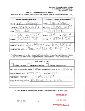 Fillable Online CITY - Gwinnett County Fax Email Print - pdfFiller