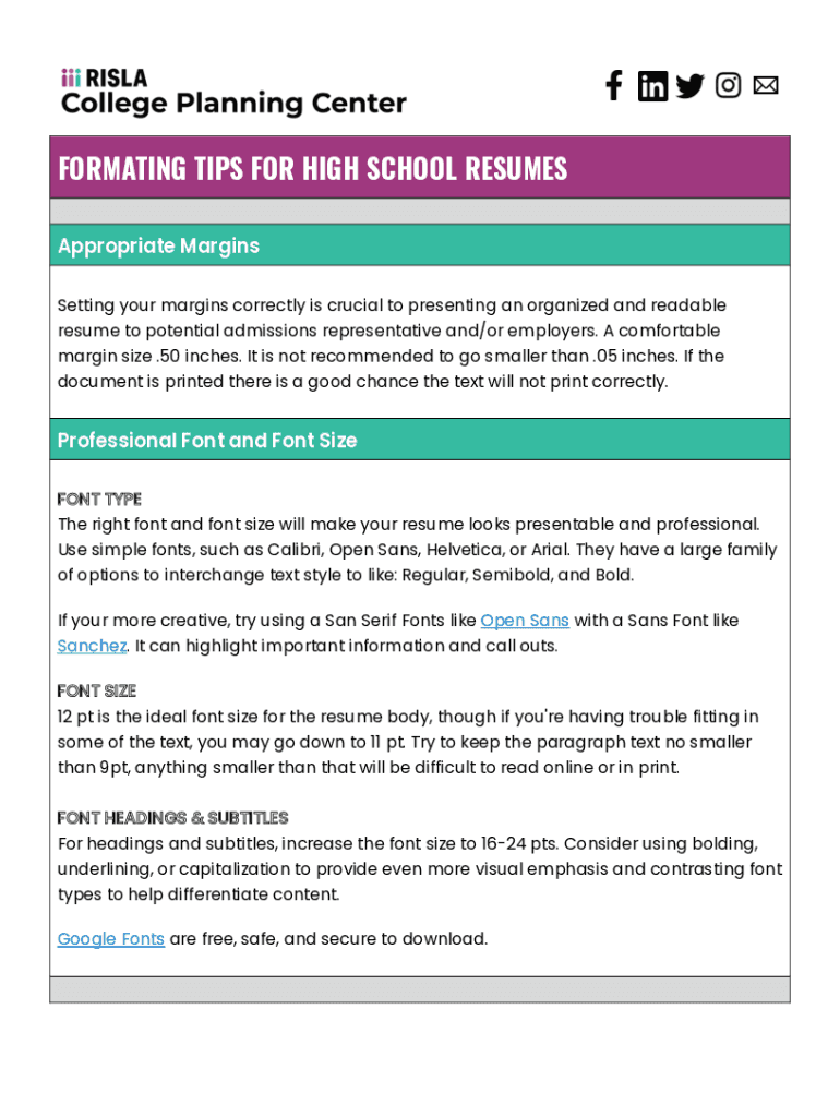 Fillable Online How to Get Resume - Large 