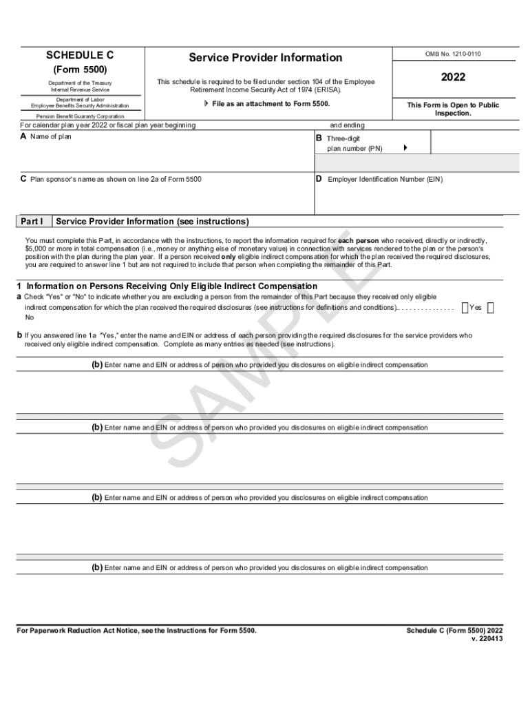 Fillable Online 2022 Form 5500 Schedule C Fax Email Print - pdfFiller
