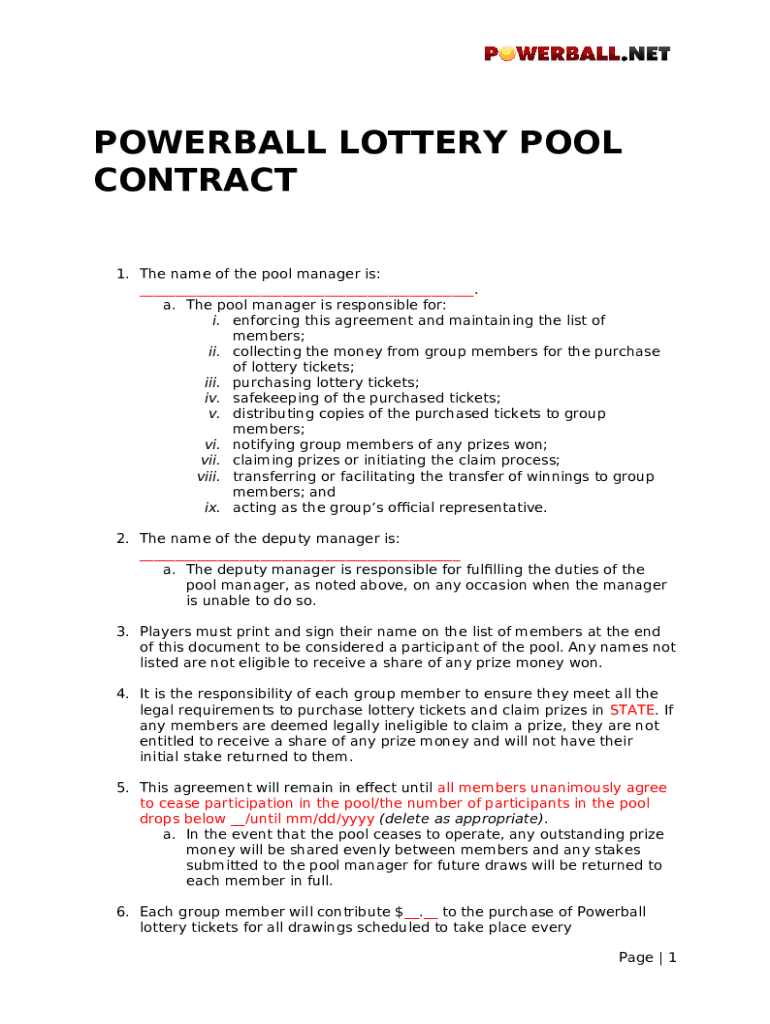 What Are Lottery Pools and How Do They Work? LiveAbout Doc Template