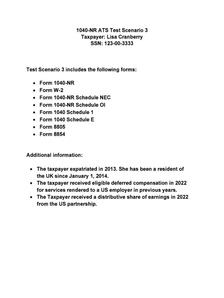 Fillable Online Form 1040, 1040NR and 1040NR-EZ and How To File ...
