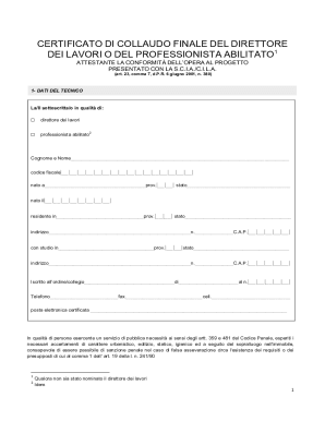 Final Compliance Certificate