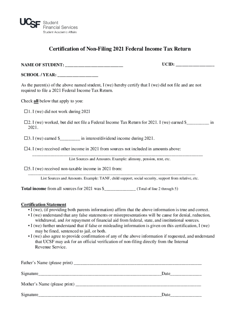 Federal Income Tax Return 2023