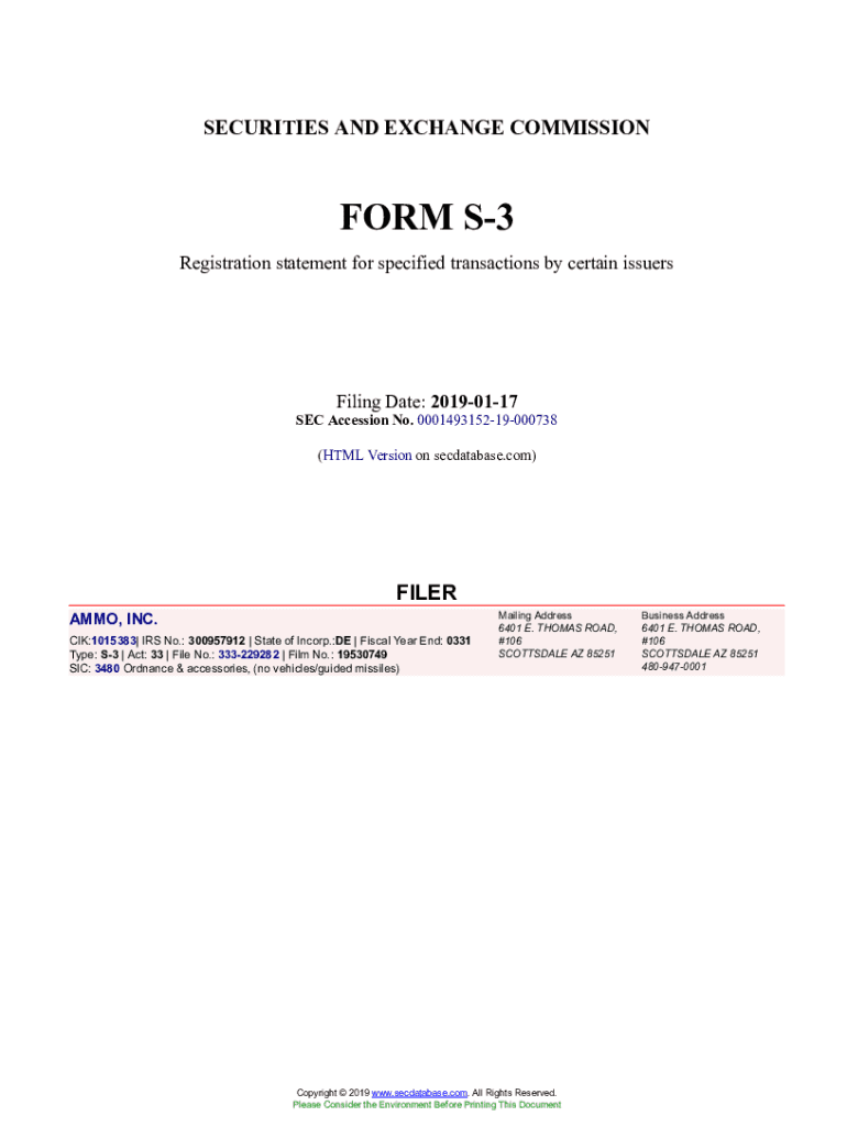 Fillable Online What Is SEC Form S3? Investopedia Fax Email Print