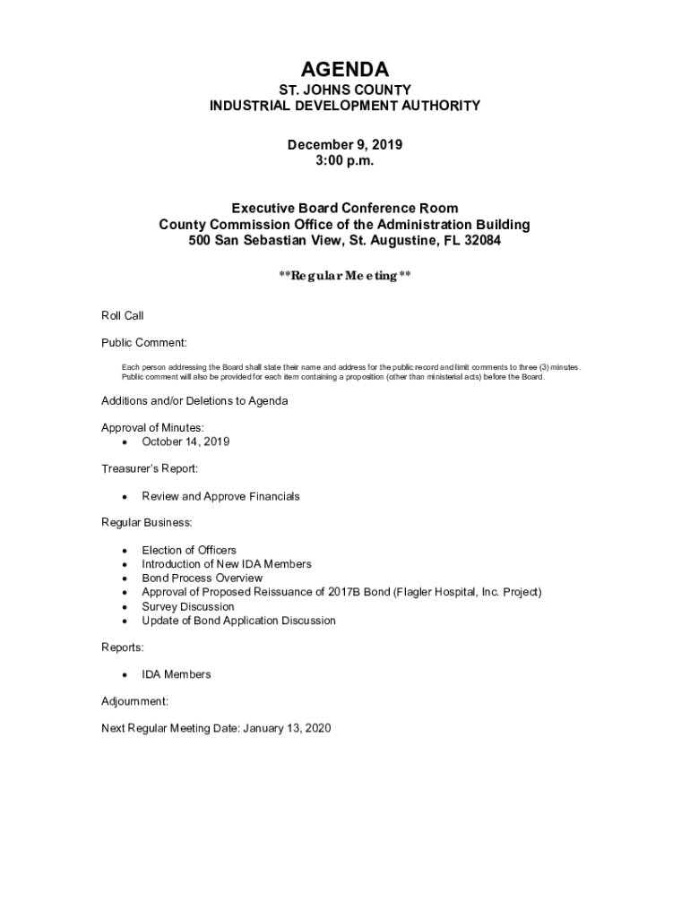 Fillable Online Industrial Development Authority Carroll County